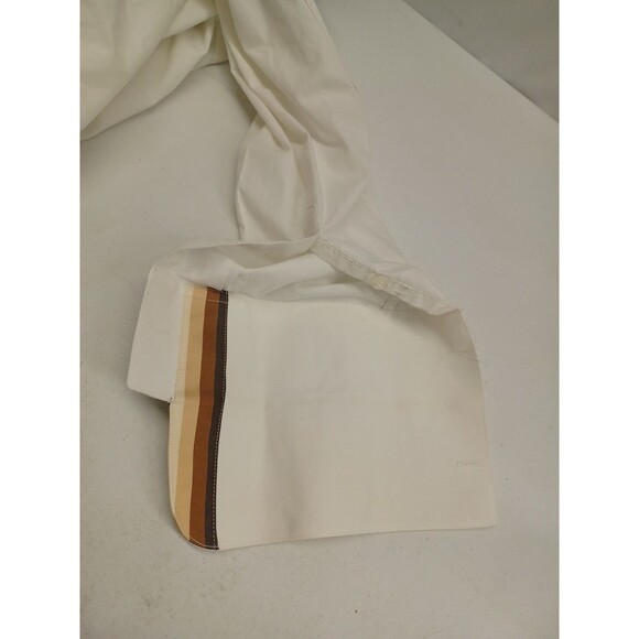 Daniel Ellissa Mens Dress Shirt Ivory French Cuff Contrast Collar 16.5 / 34-35 - Picture 4 of 6